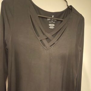 Black soft and sexy shirt